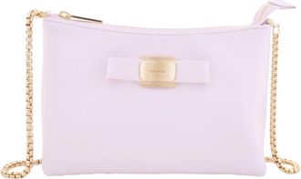 Ferragamo Logo-Plaque Mini Leather Shoulder Bag