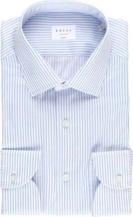 Xacus Tailor Light Blue Striped Cotton Shirt