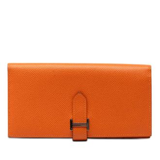 Herm&egrave;s Pre-owned Hermes Epsom Bearn Soufflet Wallet Ladies EL1A8XDZ5FV531Z2
