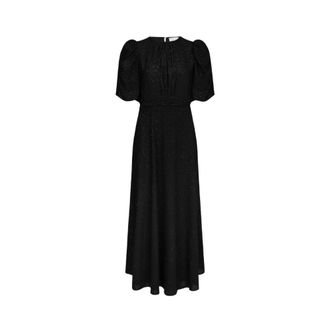 Neo Noir Kikka Glitz Jurk - Dames - Maxi kleedjes - Zwart - S - Polyester - Kleedjes