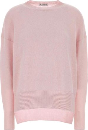 Jil Sander Pastel Pink Cashmere Crewneck Sweater