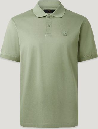 Belstaff Polo Steel Uomo Jersey Di Cotone Lichene 2xl