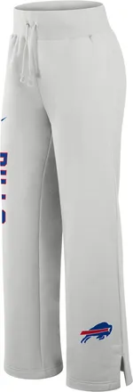 Nike Buffalo Bills Primetime Phoenix Wide-Leg Nike Womens NFL Sweatpants in Grey | 027E0BB81-VZL
