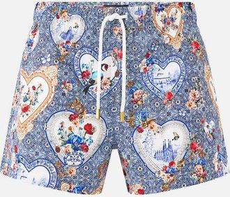 Camilla Short Length Boardshort With Elastic Waist in The Pottery Parlour at Nordstrom, Size Xx-Large Au