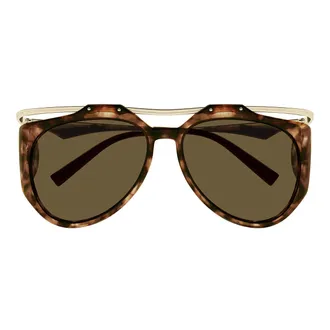 Saint Laurent Sunglasses Sl M137 Amelia 002 Gold/Brown Women