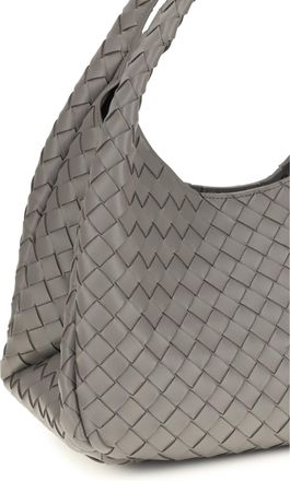 Bottega Veneta Womens Shoulder Bag Campana Basalt-Muse Brass Lambskin