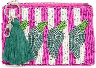 Collection XIIX Pepper Beaded Coin Pouch in Fuchsia Multi at Nordstrom Rack