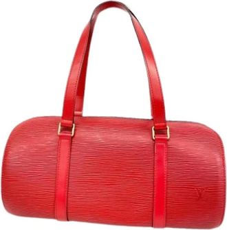 Louis Vuitton Pre-owned Handbags, female, Red, Size: ONE SIZE Pre-owned Soufflot Handbag