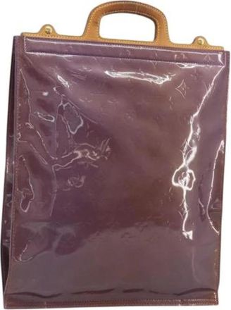 Louis Vuitton Pre-owned Patent Leather Tote Bag - Dames - Vintage Shopper - Paars - ONE Size - Leer - Vintage