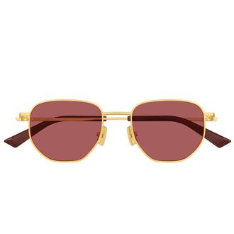 Bottega Veneta Sunglasses Bv1301 S 006 Gold/Brown Unisex
