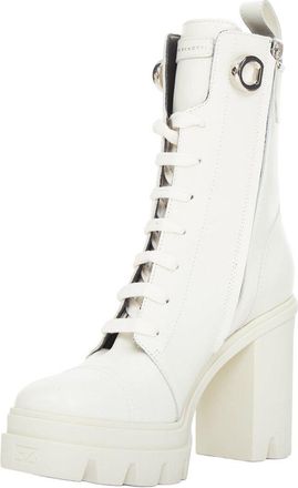 Giuseppe Zanotti Womens Leather Cubalibre Block Heel Boot (Authentic Pre- Loved)