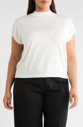 T Tahari Crewneck Shell Sweater in White Star at Nordstrom Rack, Size 3X