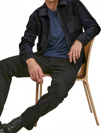 Rails Simon Jacket In Black Navy Block