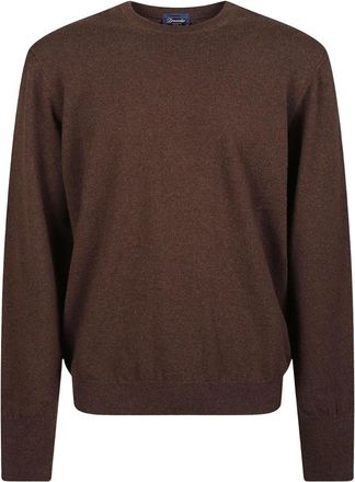Drumohr Jersey de cuello redondo - Knitwear - Hombre - Marr&oacute;n - XL