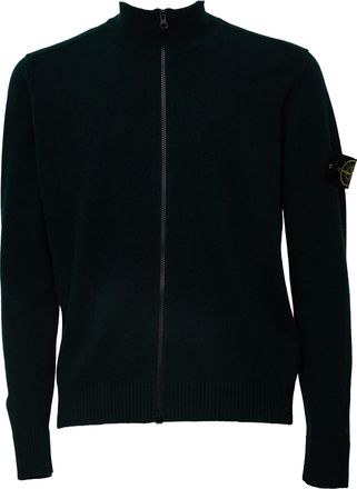 Stone Island High Collar Zip Cardigan