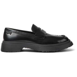 Camper Loafers, female, Black, Size: 10 US Asymmetric Leather Loafers