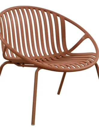 Kenay Home Sill&oacute;n exterior polipropileno terracota 79,5 x 72,5 cm