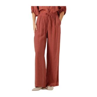 Amaya Amsterdam Broeken, Dames, Bruin, S, Roze Pinnie Broek voor Vrouwen