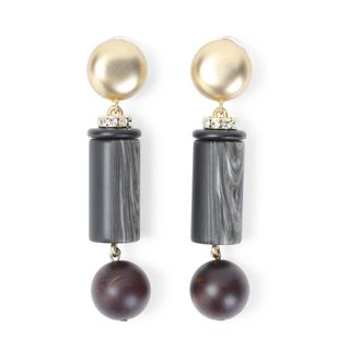 Giorgio Armani Clip-On Stud Earrings - female - Giorgio Armani - Earrings - Gray - ONE SIZE - Accessories