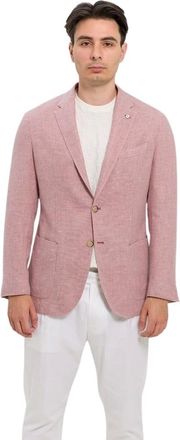 Lubiam Hombre, Chaquetas, Rosa, Talla: L