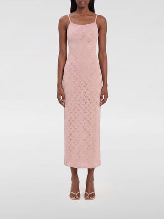 Marine Serre Monogram Print Jersey Midi Dress