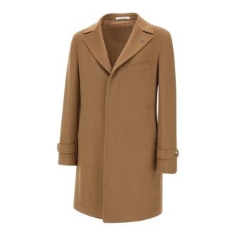 Tagliatore Single-Breasted Coats, male, Beige, Size: 2XL Thomasa50017A638 Wool Coat