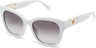 Linda Farrow Lfl 1520 C2Sun Zonnebrillen - Dames - Zonnebrillen - Wit - 57 MM - Accessoires