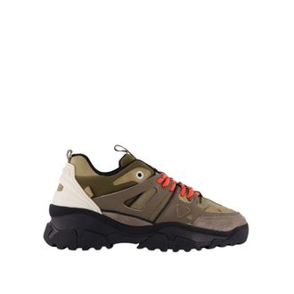 Mason Garments Sneakers, male, Green, 12 UK, Green Multi Sneaker Genova Style