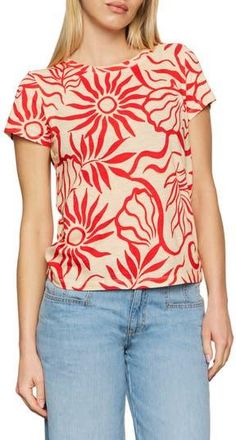 Sanctuary The Perfect T-Shirt in Sunny Riviera at Nordstrom Rack, Size Xx-Small