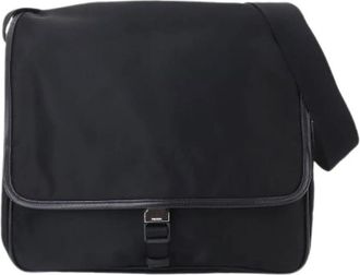 Prada Pre-owned Vintage Nylon Shoulder Bag - Dames - Vintage Schoudertas - Zwart - ONE Size - Nylon - Vintage