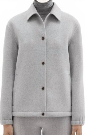 Theory Coaches Jacket In Gray