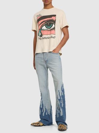 Gallery Dept. Mens T-Shirt in Ivory Cotton - Size X-Small