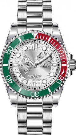 Invicta IN-49714 Mens Pro Diver Watch - Silver - One Size