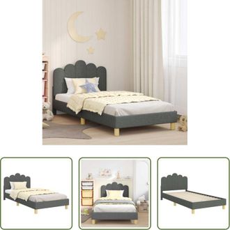 vidaXL vidaXL Letto con testata - Struttura letto bambini con testata Grigio scuro 90 x 190 cm