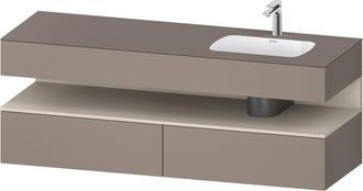 Duravit Qatego Lavabo Encastrado Con Base De Lavabo Consola, - Duravit