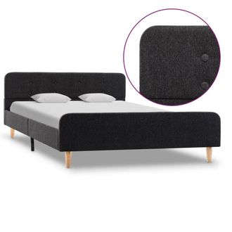 vidaXL Giroletto Grigio Scuro In Stoffa Ruvida 120x200 Cm - Vidaxl