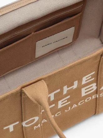 Marc Jacobs Womens Tote Bag Beige Woven Jacquard - Tote-Bags