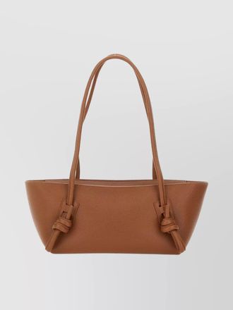 Hereu textured shoulder bag double handles