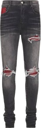 Amiri MX1 Signature Distressed Skinny Jeans, Waist Size 30