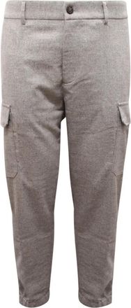 PESERICO Cargo wollenmix broek - Heren - Slim Fit Broeken - Grijs - XL - Wol - Broeken