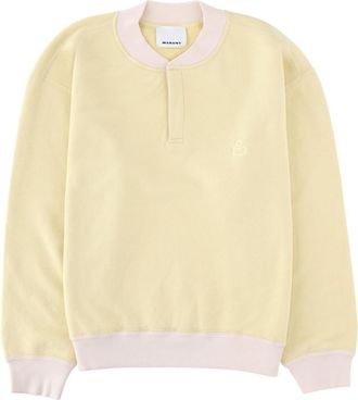 Isabel Marant Pale Yellow Solid Sweatshirt