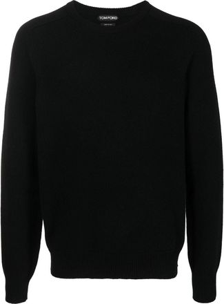 Tom Ford cashmere crewneck jumper - men - Cashmere - 48 - Black
