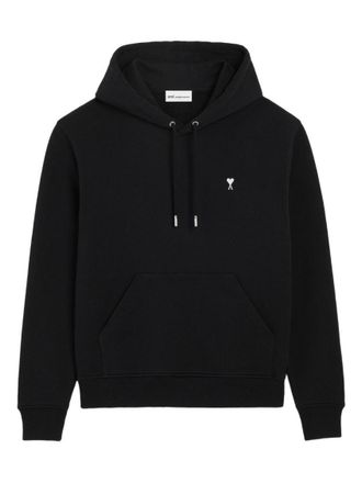 Ami Black Cotton Hoodie