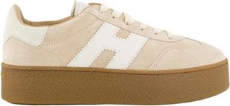 Hogan Beige Sneaker voor dames - Dames - Sneakers - Beige - 39 EU - Schoenen