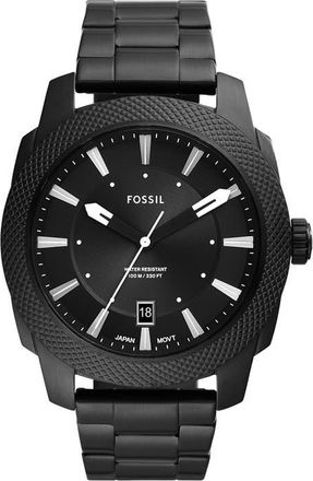Fossil Machine Bracelet Watch, 49mm in Black at Nordstrom