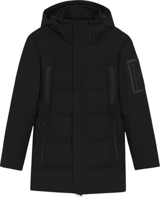 HUGO BOSS Parka con design color-block - Nero