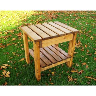 Charles Taylor Trading Charles Taylor Wooden Garden Companion Side Coffee Table