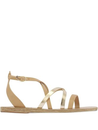 Ancient Greek Sandals crossover leather sandals - Neutrals