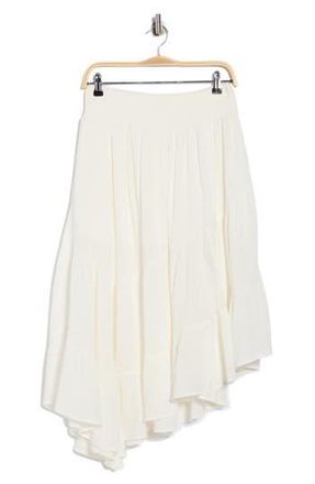 Abound Tiered Asymmetric Skirt in Ivory at Nordstrom Rack, Size X-Large