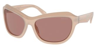 Prada PR A27S 19R10D Womens Sunglasses Brown Size 62